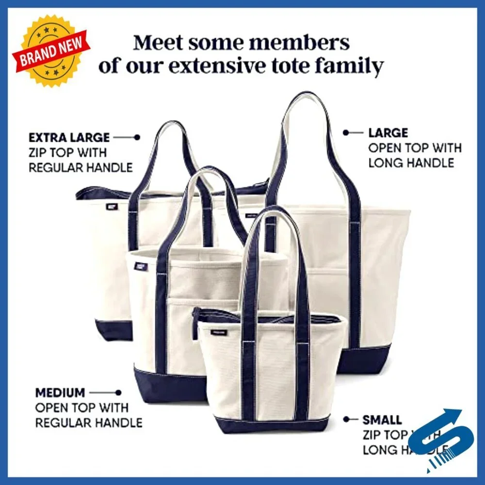 Canvas Tote Bag Durable Spacious Water Repellent Base Classic Everyday Carry